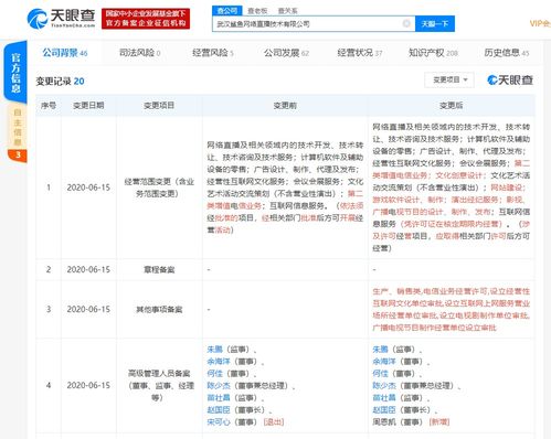 企鹅直播关联公司经营范围新增游戏软件设计 广播电视节目设计等